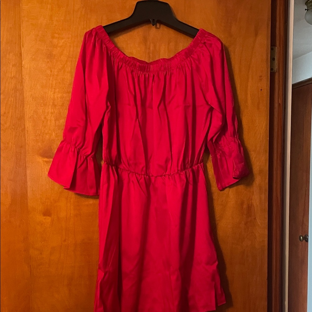 (4) different color  Off-Shoulder Juniors/women's Dresses pink, red,white,black